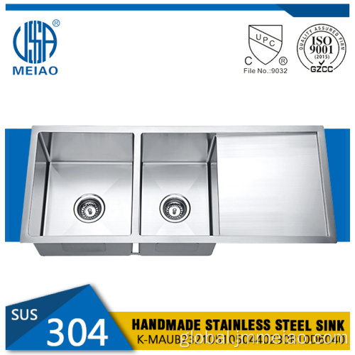 Double Sink With Drainboard Drainboard Double Bowl Stainless Steel Kitchen Sink Factory